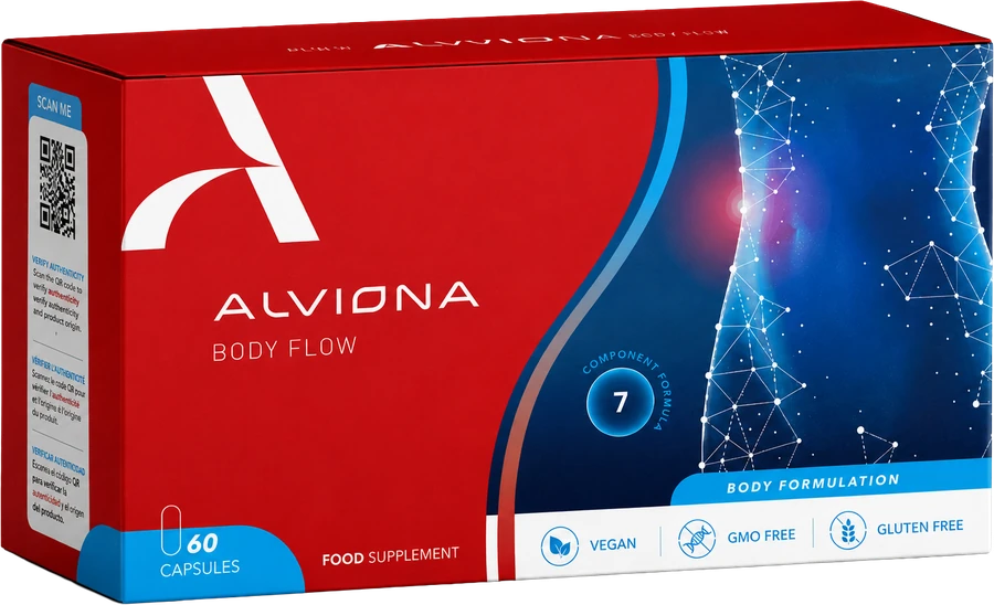 Alviona Body Flow kosttilskudd – 60 kapsler